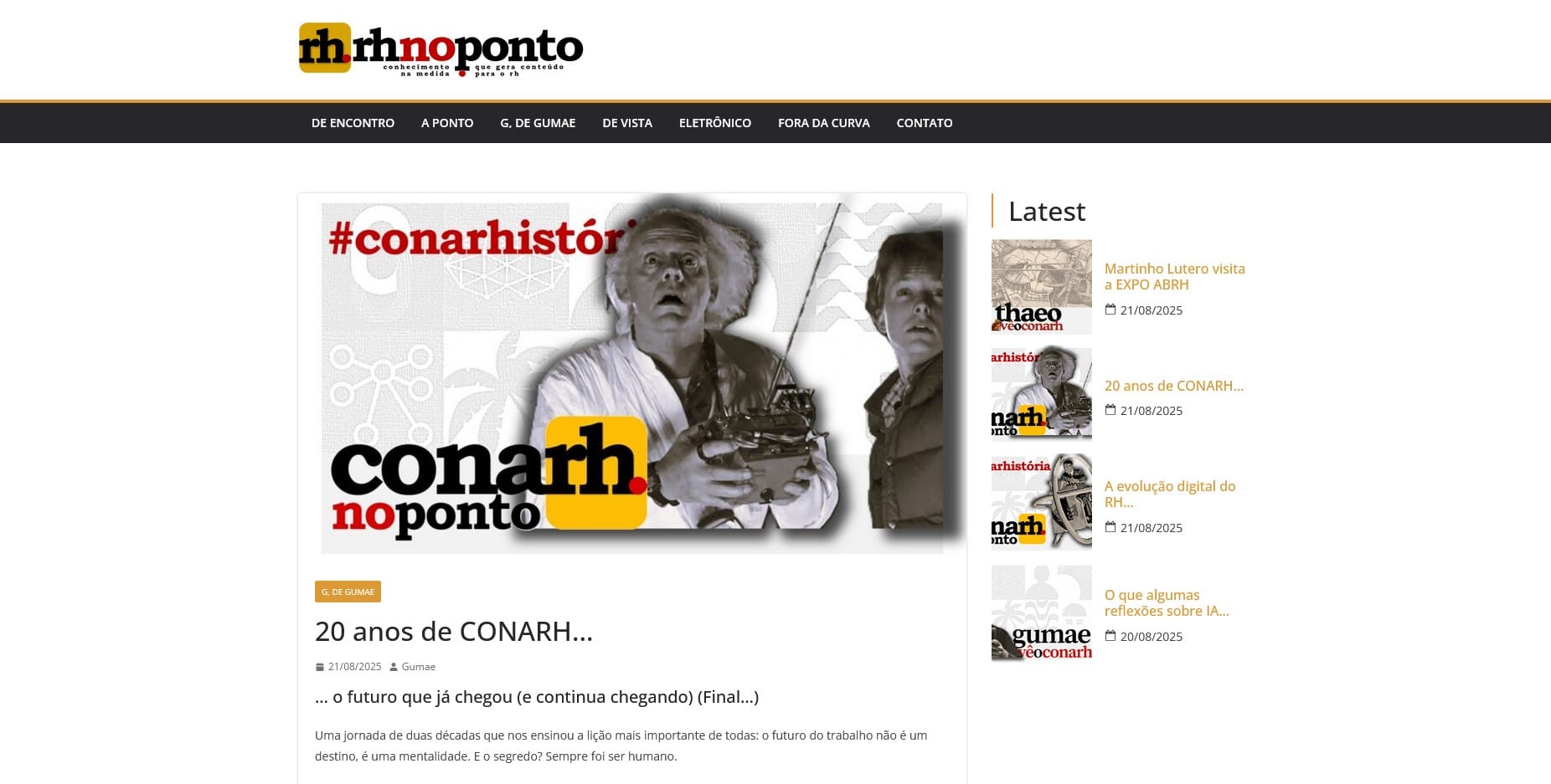 20 anos de CONARH…