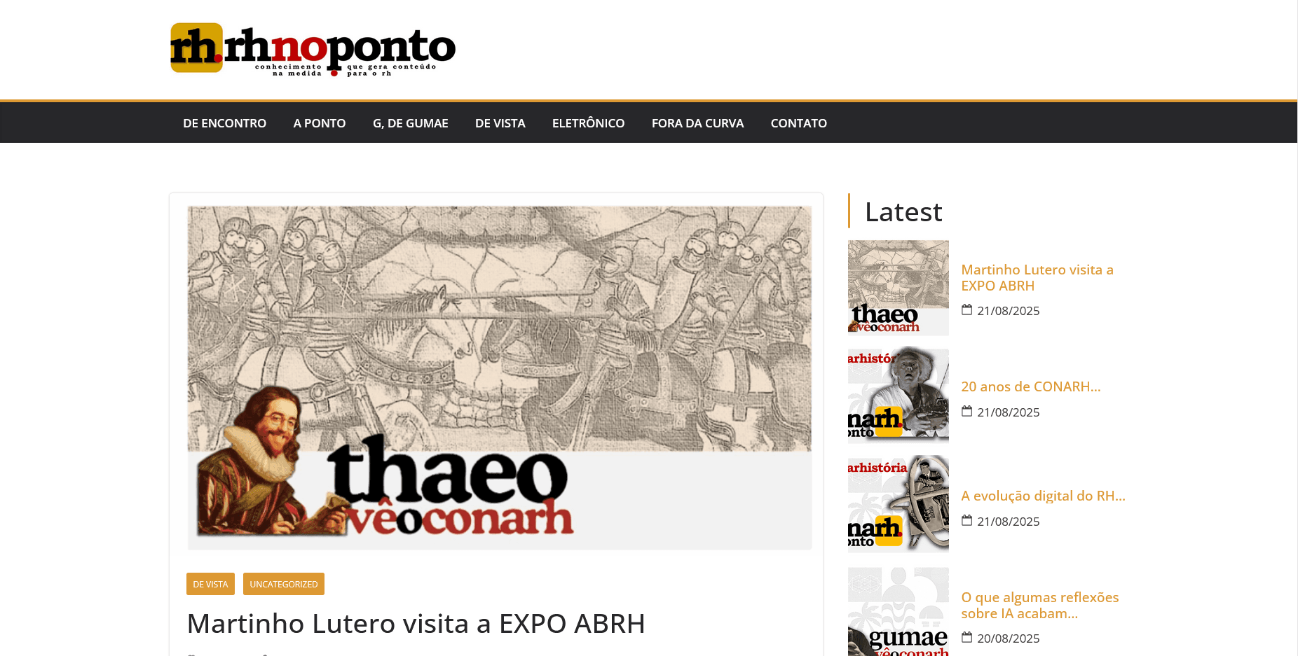 Martinho Lutero visita a EXPO ABRH